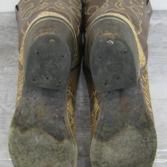 Vintage Nocona  Snakeskin Boots Men Size 9D - Picture 5 of 14